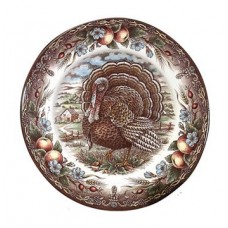 The Holiday Aisle Turkey 11" Round Dinner Plate THLA5725
